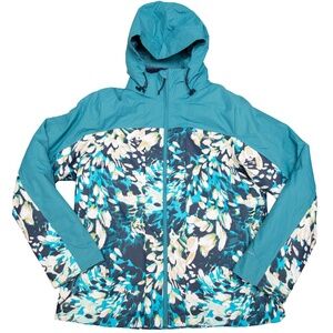 COLUMBIA ARCTIC TRIP Interchange 3 in 1 Omni Tech Jacket Women's M Blue Floral